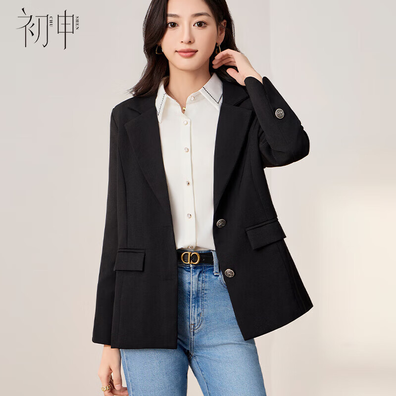 Chushen Black Women's Blazer for Work and Events
