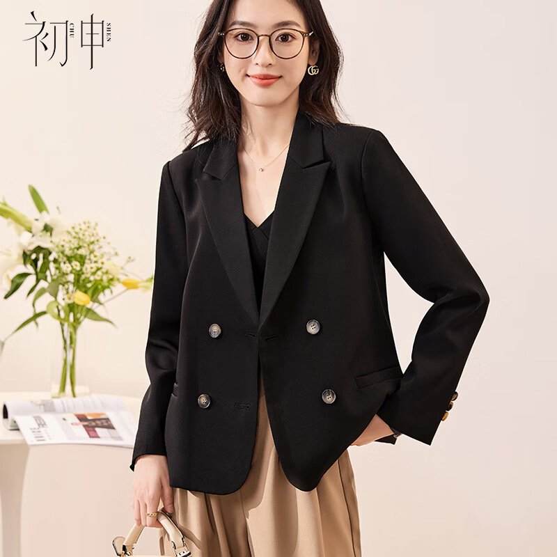 Chushen Women's Spring Autumn Short Blazer