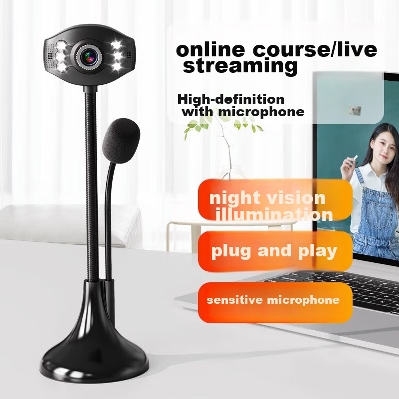 SADA A10 1080P Computer Microphone with Built-in Webcam