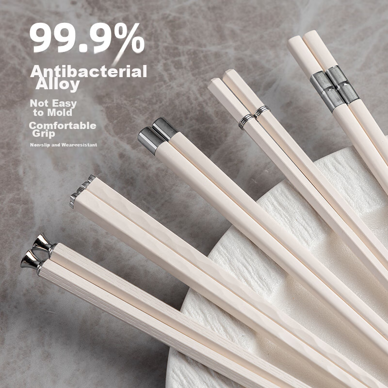 Banwushenghuo Alloy Chopsticks Set - Nordic Style