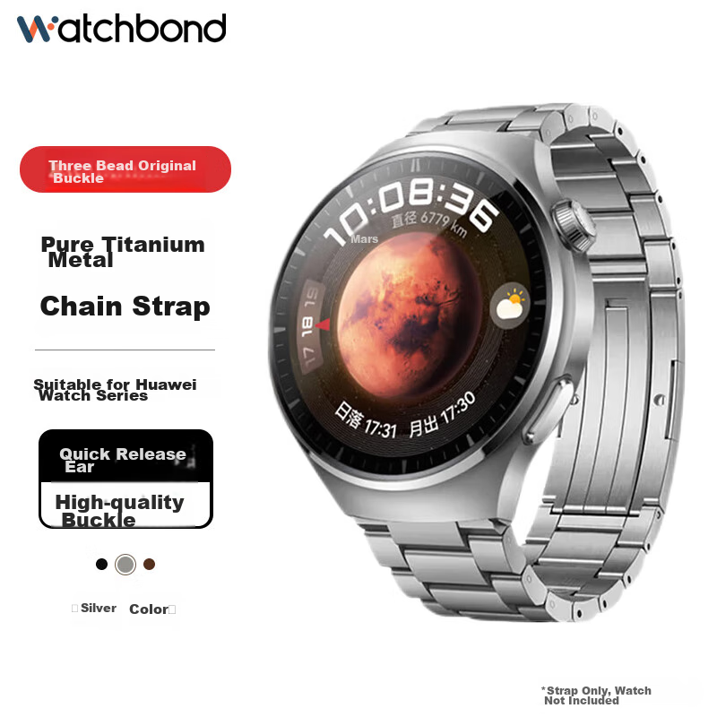 Watchbond Huawei GT5 Pro Titanium Porsche-Style Strap