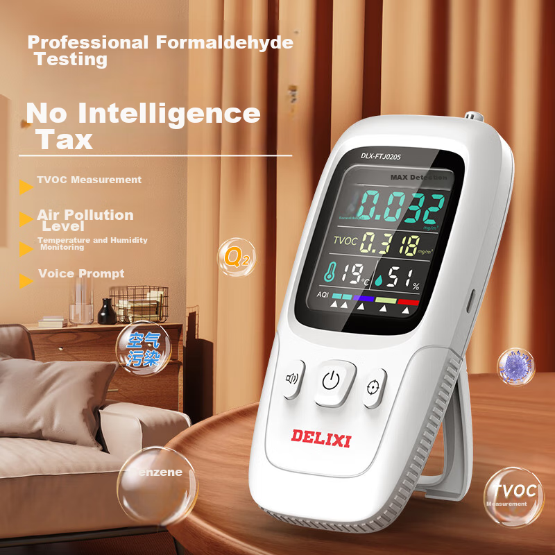 DELIXI Electric High-Precision Formaldehyde Detector for Home and Car Use