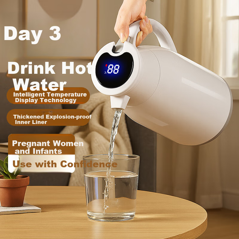 Moosen Insulated Pitcher - Smart Thermos with Temperature Display