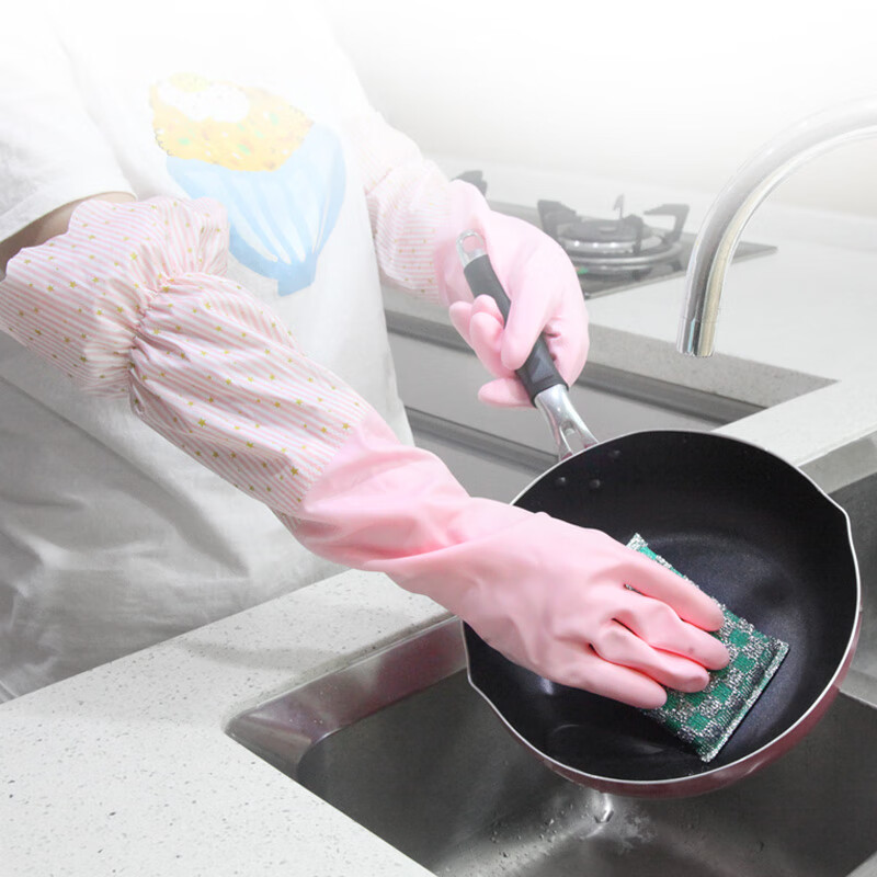 EAST Fleece-Lined Thick Dishwashing Gloves