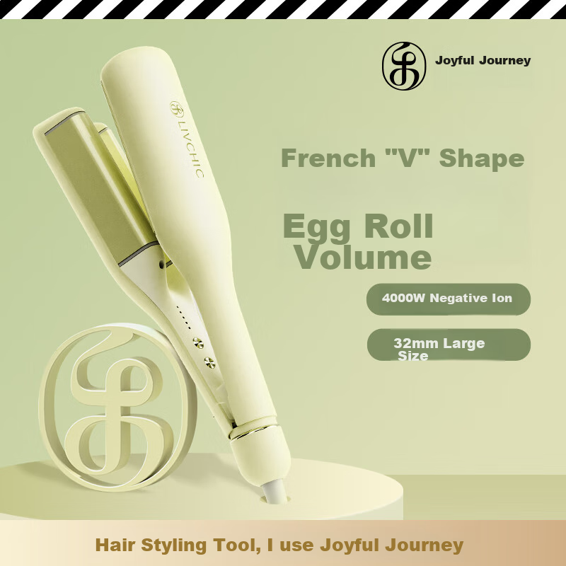 LivChic 32mm Deep V Curling Iron with Negative Ion