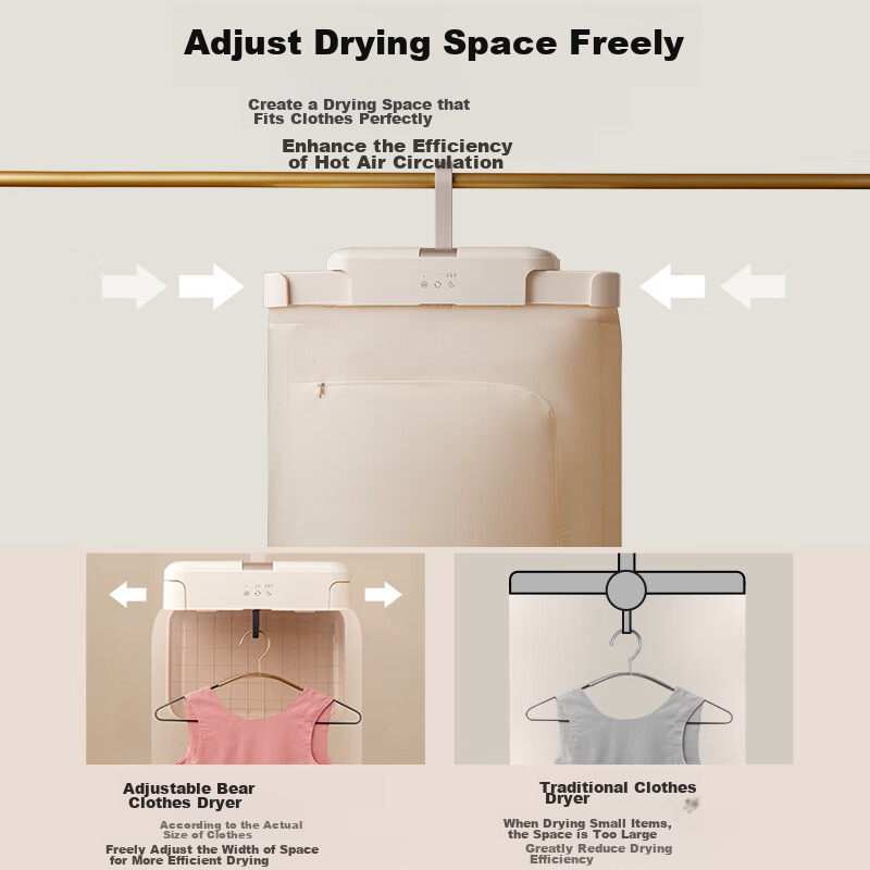 Bear Foldable Clothes Dryer HGJ-T06K6