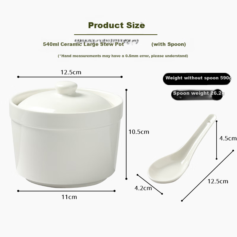Baijie Large 540ml Stew Pot with Spoon