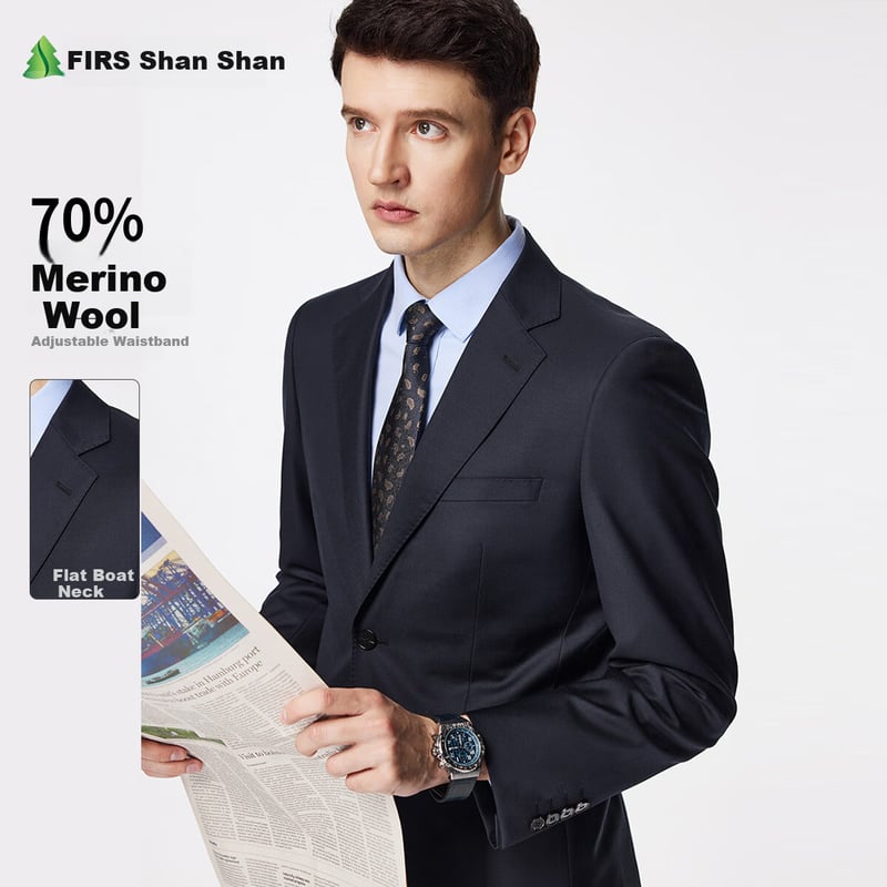 FIRS Slim Fit Men's Wool Suit Set