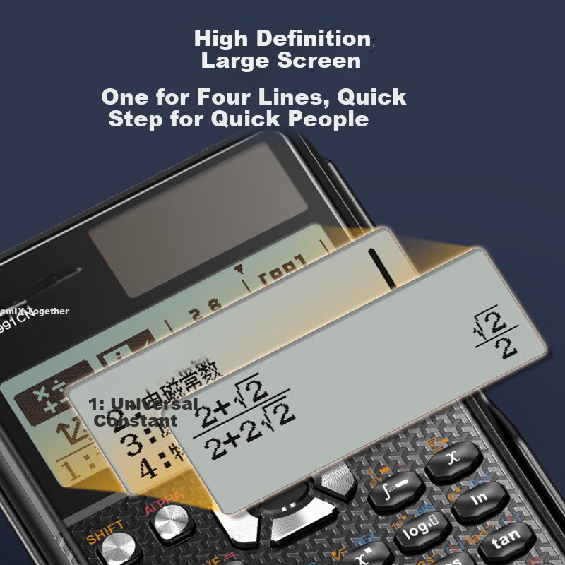 COMIX C-991CN Dual Power Scientific Calculator for Exams