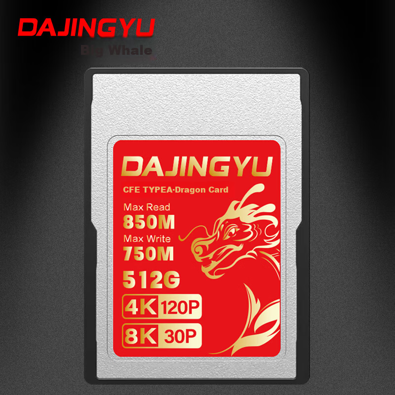DAJINGYU Large Whale 512GB CFexpress A Card for Sony