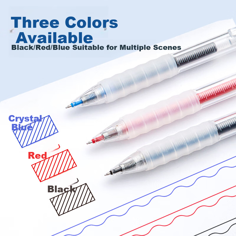 AIHAO 0.5mm Gel Pen Blue 3 Pack D270