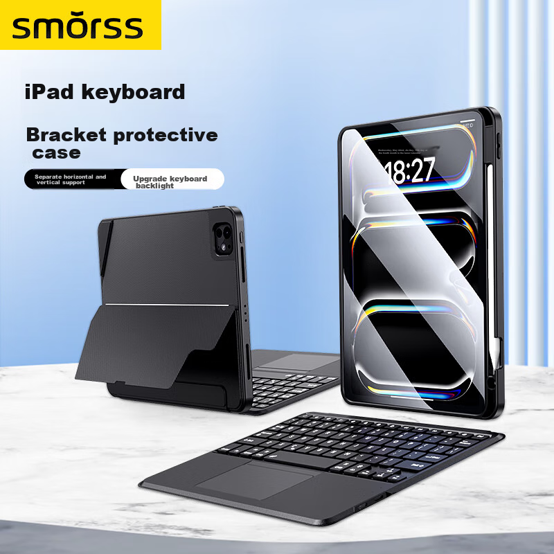 Smorss iPad Pro 11-Inch Magic Keyboard Case with Pencil Slot