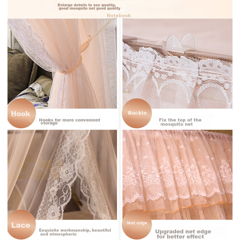 XIHAN 2-Meter 3-Door Mosquito Net