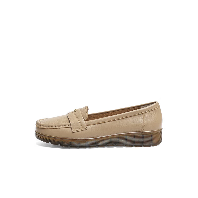 RED DRAGONFLY Women's Casual Slip-On Loafers Apricot 39