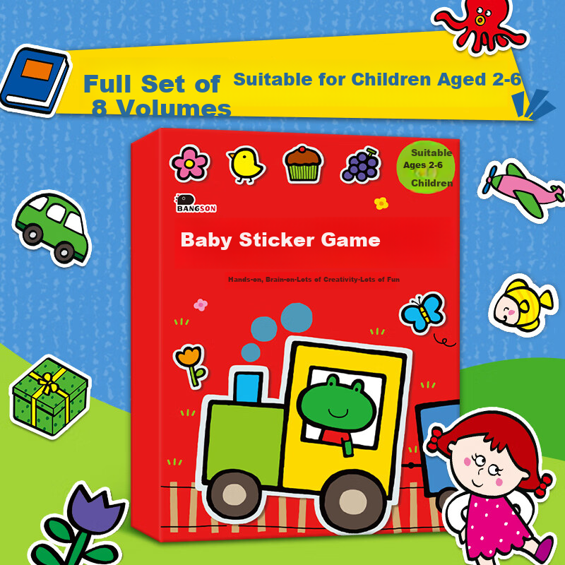 BANGSON Sticker Book for 2-6 Year Olds Educational Toy
