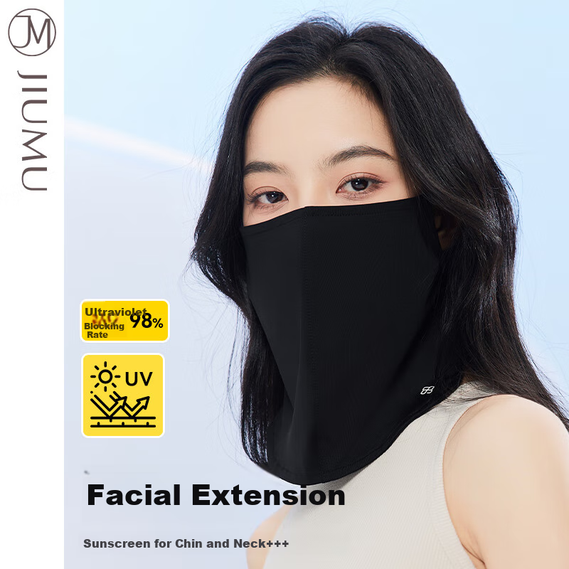 JIUMU Ice Silk Sun Protection Face Mask for Women