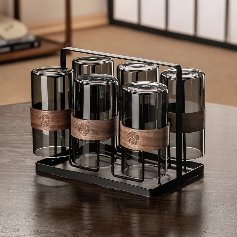 CRISTALGLASS Chinese-Style Heat-Resistant Glass Cup Set