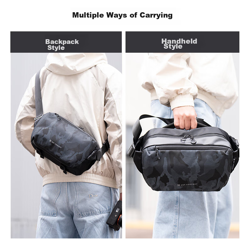 K&F CONCEPT Zhuoer Camera Bag - Professional Sling Bag for Mirrorless and DSLR