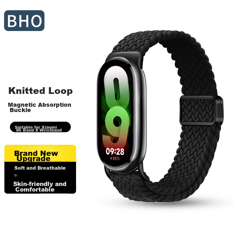 BHO Compatible Xiaomi Band 10 Braided Magnetic Strap