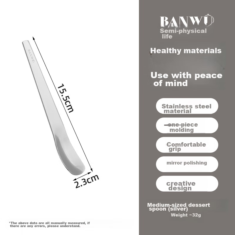 Banwushenghuo Stainless Steel Dessert Spoon