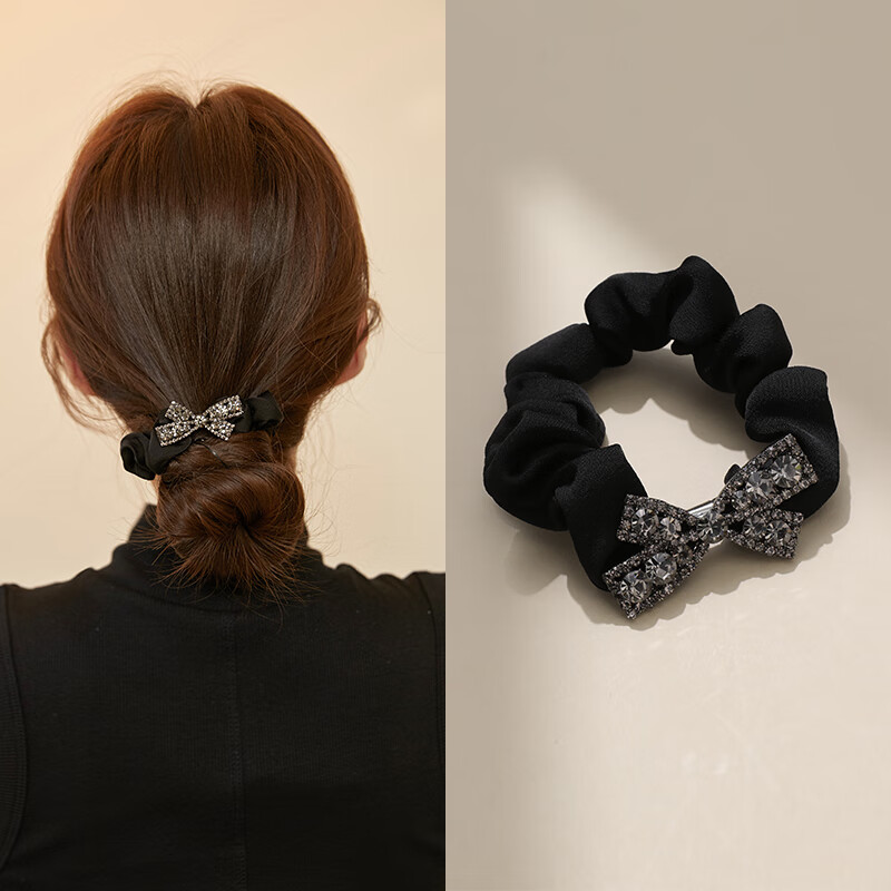 CHIMERA Crystal Bow Hair Tie for Women