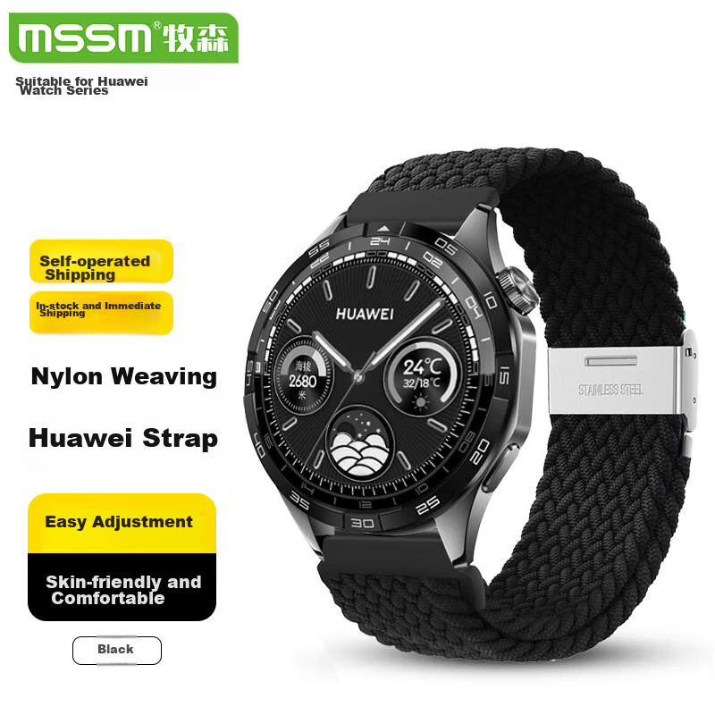 MSSM Huawei Watch GT3 GT3 Pro Nylon Strap for Men Women