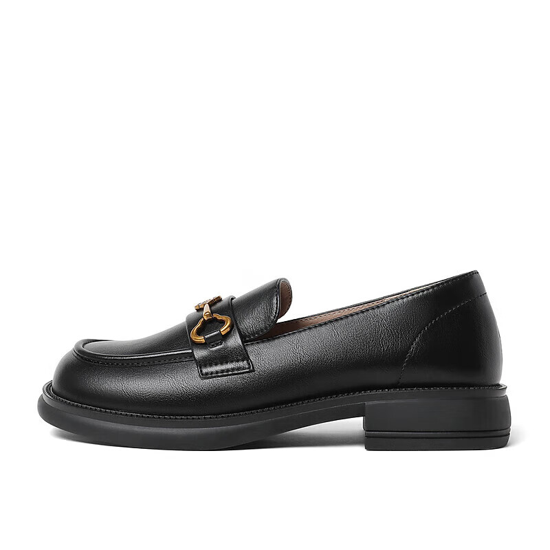 SENDA Women's Black Loafers SXG01AA4 Size 34