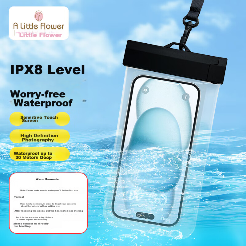 ALittleFlower Waterproof Phone Case for Food Delivery Riders