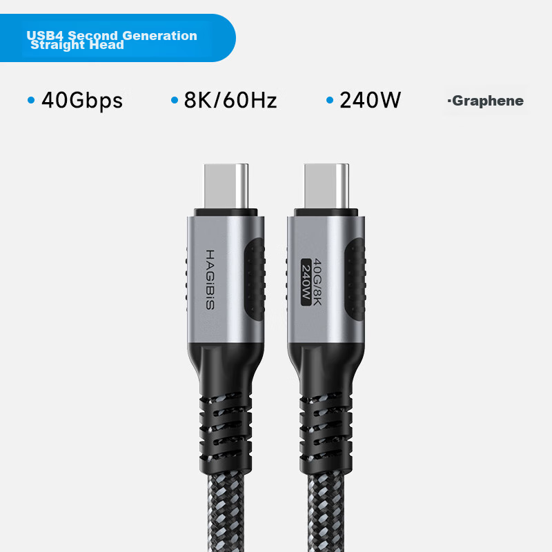 Hagibis USB4 Thunderbolt 4 Cable 8K 40Gbps