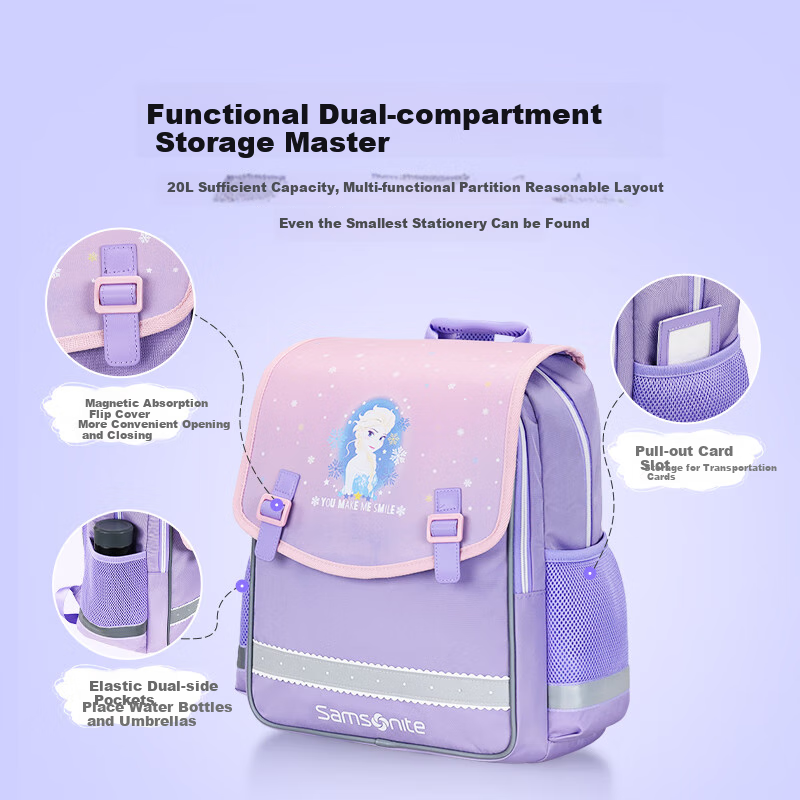 Samsonite Elsa Co-Branded 18L School Backpack for Grades 1-5