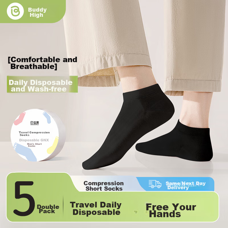 BADIGAO Disposable Socks for Travel and Daily Use