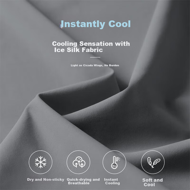 Baleno Ice Silk Straight-Leg Casual Pants