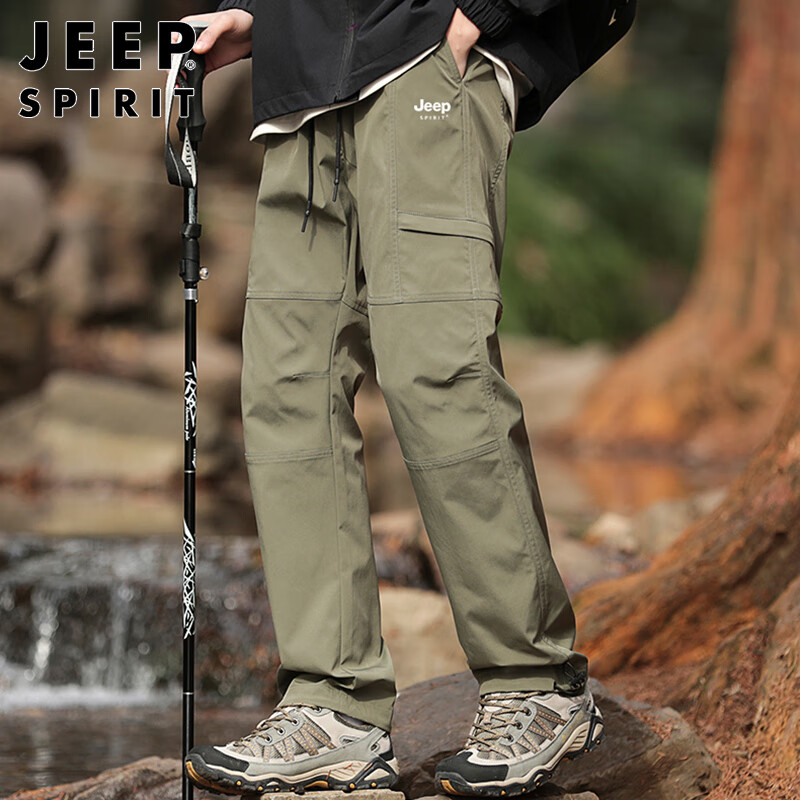 JEEP SPIRIT Men's Windproof Cargo Pants