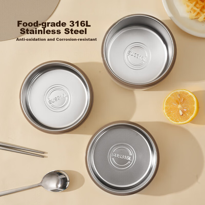 Maxcook Insulated Lunch Box 316L Stainless Steel Bento Set