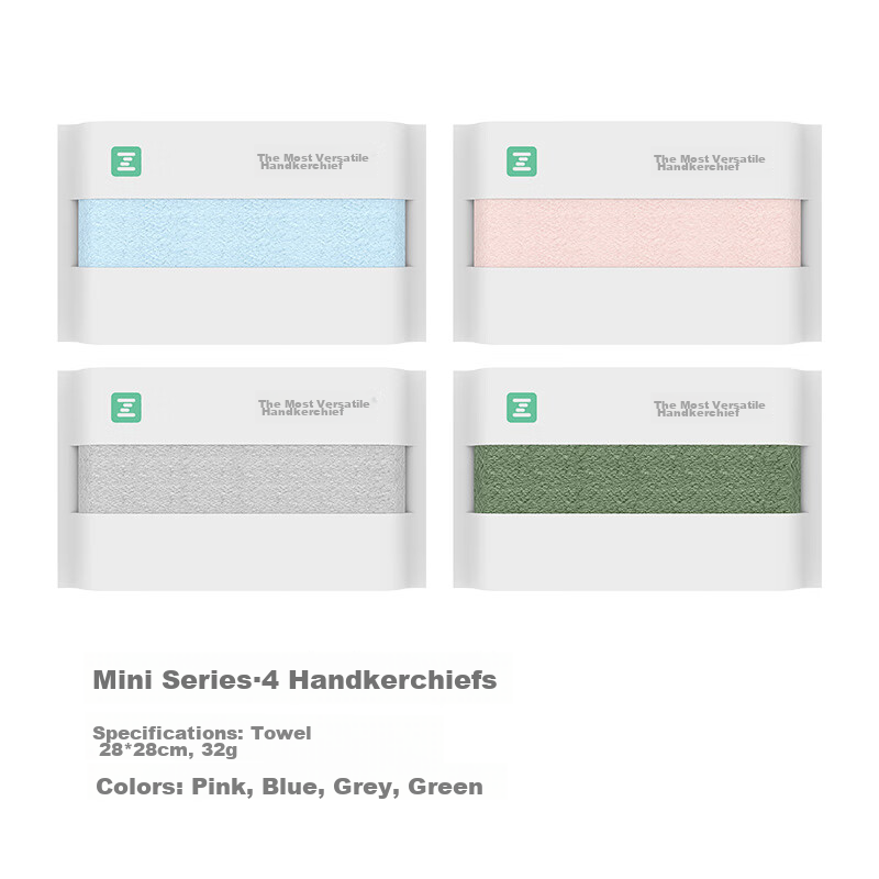 Zuishenghuo Kids' Pure Cotton Face Towels - 4 Pack