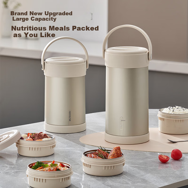 Joyoung Insulated Lunch Box - 4-Layer 304 Stainless Steel