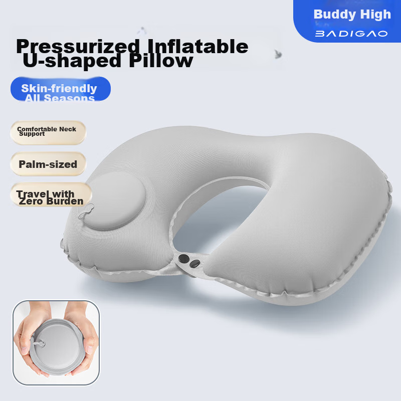BADIGAO U-Shaped Pillow with Air Compressor
