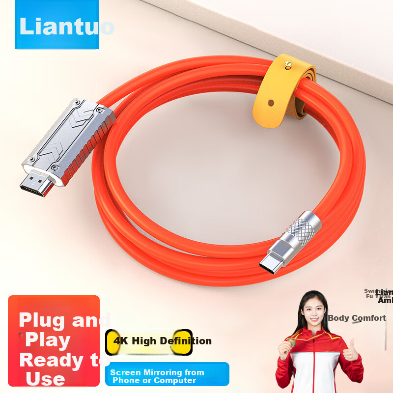 LinkStone 4K Type-C to HDMI Cable for Mac and Huawei