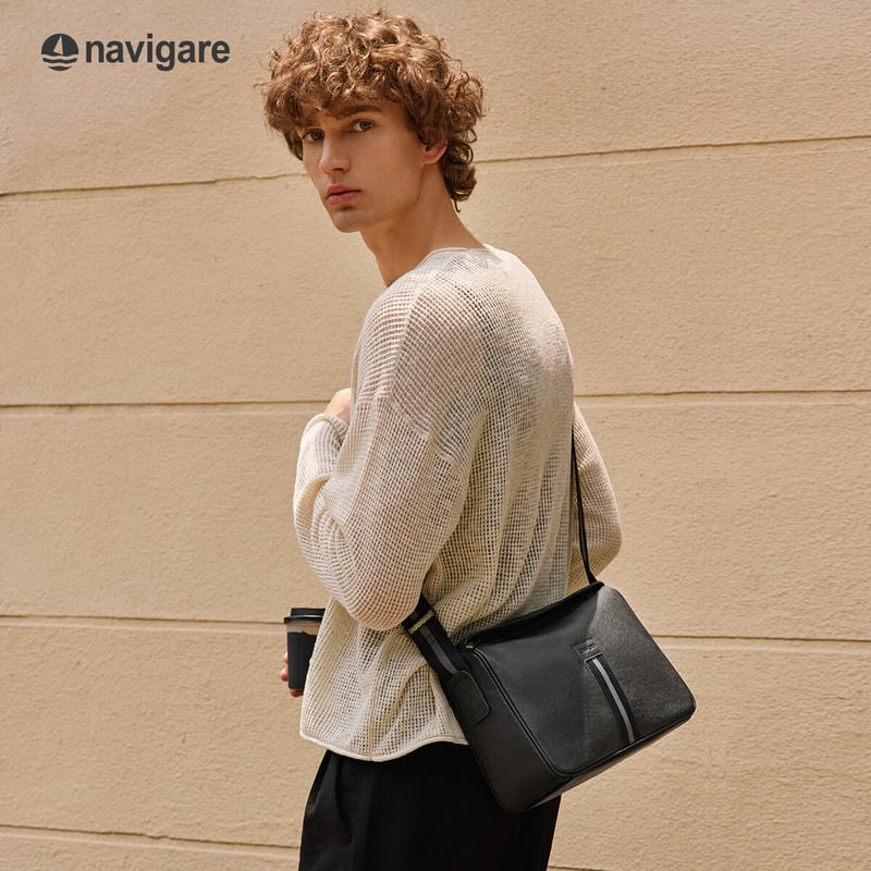 Navigare Italian Sailboat Shoulder Bag for Men