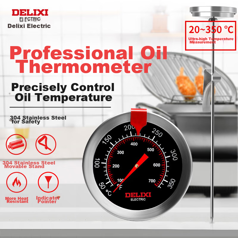 DELIXI Electric Oil Thermometer for Baking