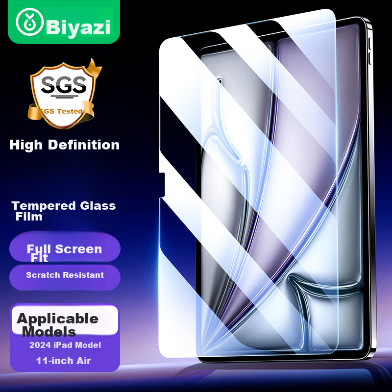 BIAZE 9H Tempered Glass Screen Protector for iPad Air 11-Inch