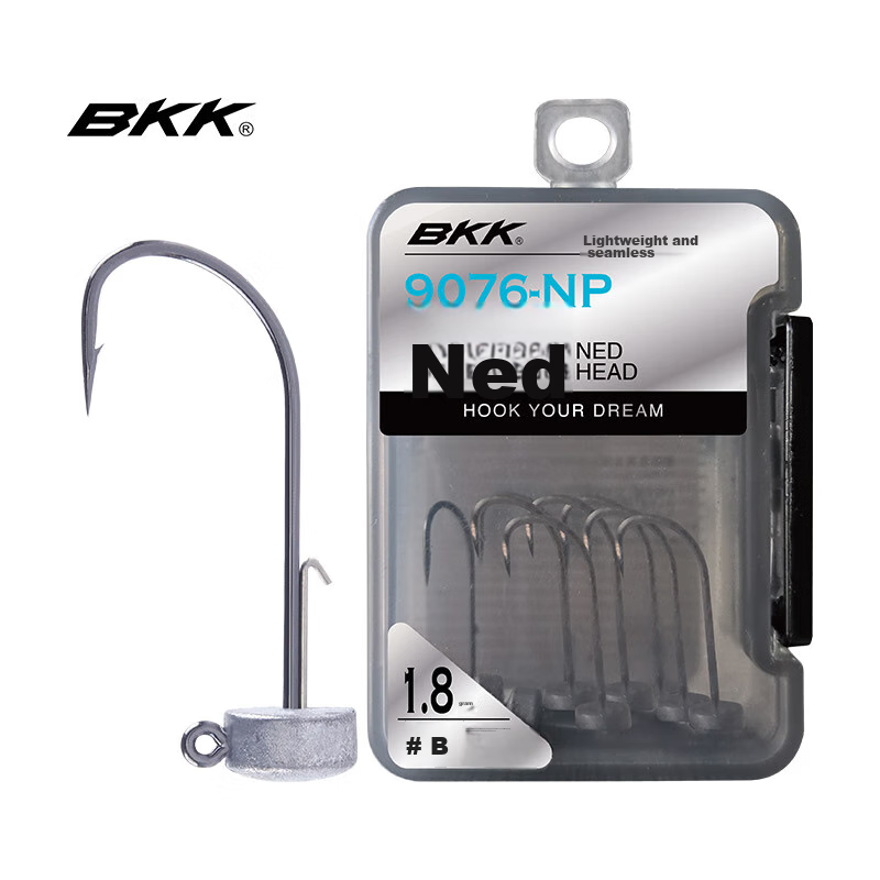 BKK NED Strong Wobble Mushroom Head Lead Sinker Hook