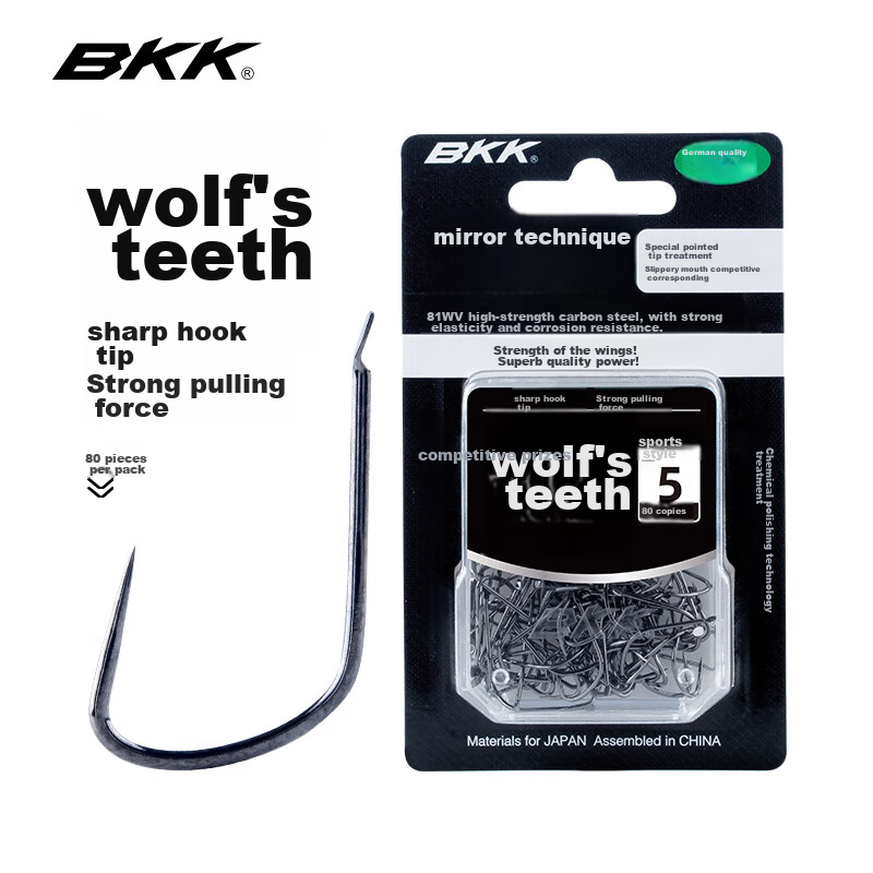 BKK Competitive Spiked Fish Hook - Barbedless 7#
