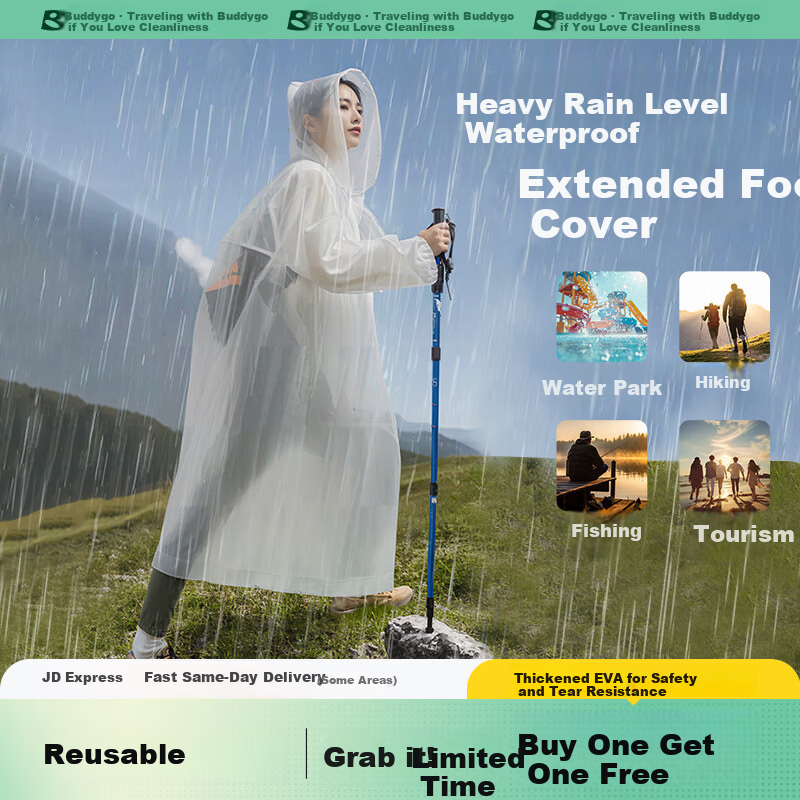 BADIGAO Thickened Disposable Raincoat