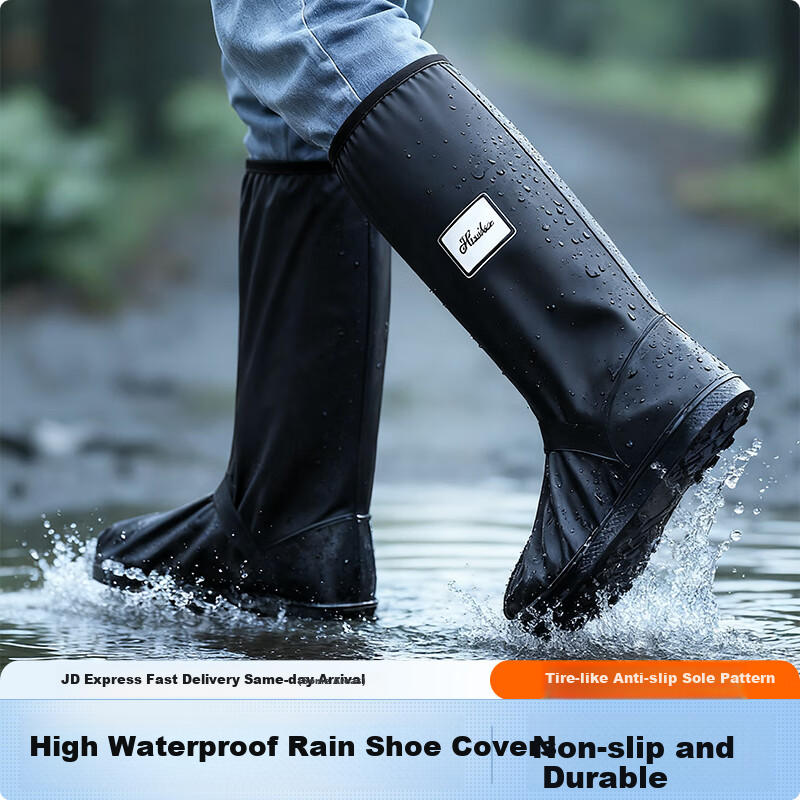 BWNK Thick Waterproof Rain Boots for Men & Women