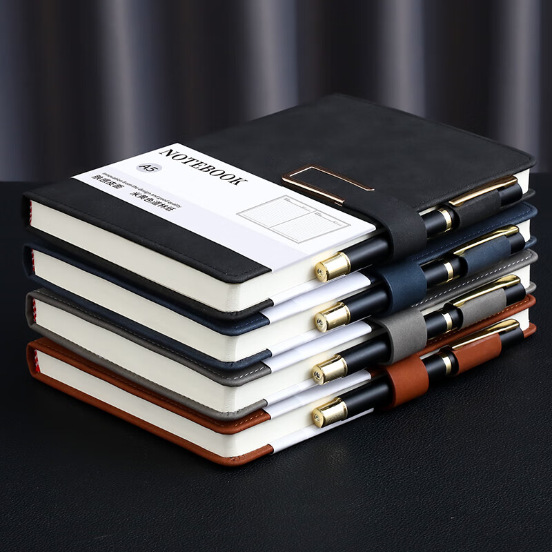 Longe Business Notebook with Sheepskin Cover