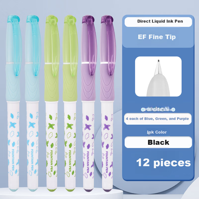 Snowhite Fountain Pen with Non-Slip Grip