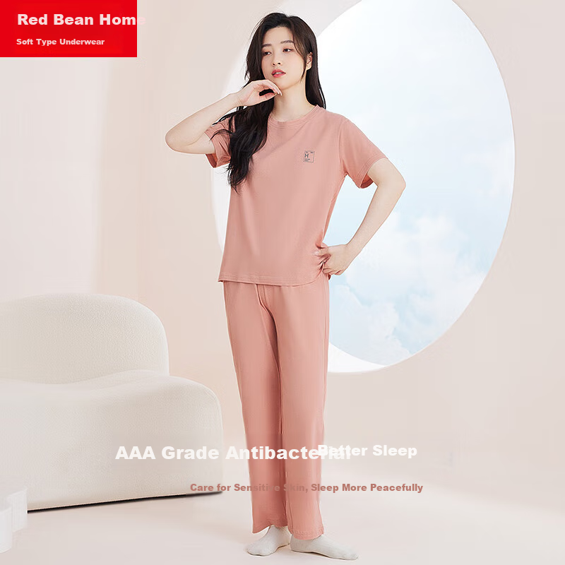 Hongdoujujia Women's Summer Cotton Pajamas