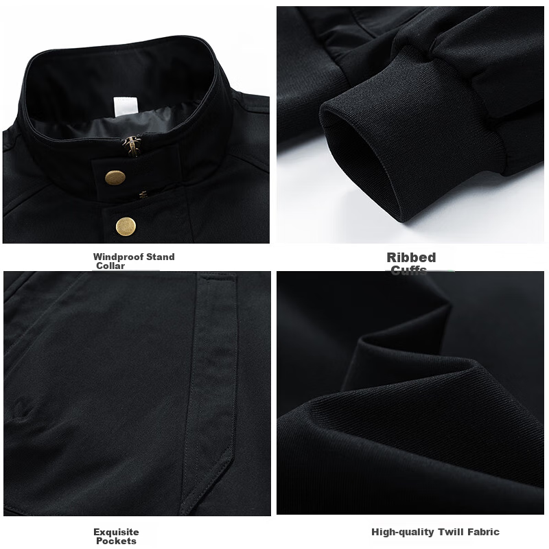 EASTERN CAMEL Men's Pilot Stand-Collar Jacket