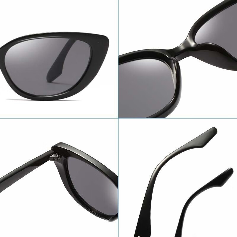 S Sheniao Cat Eye Sunglasses - Black Frame